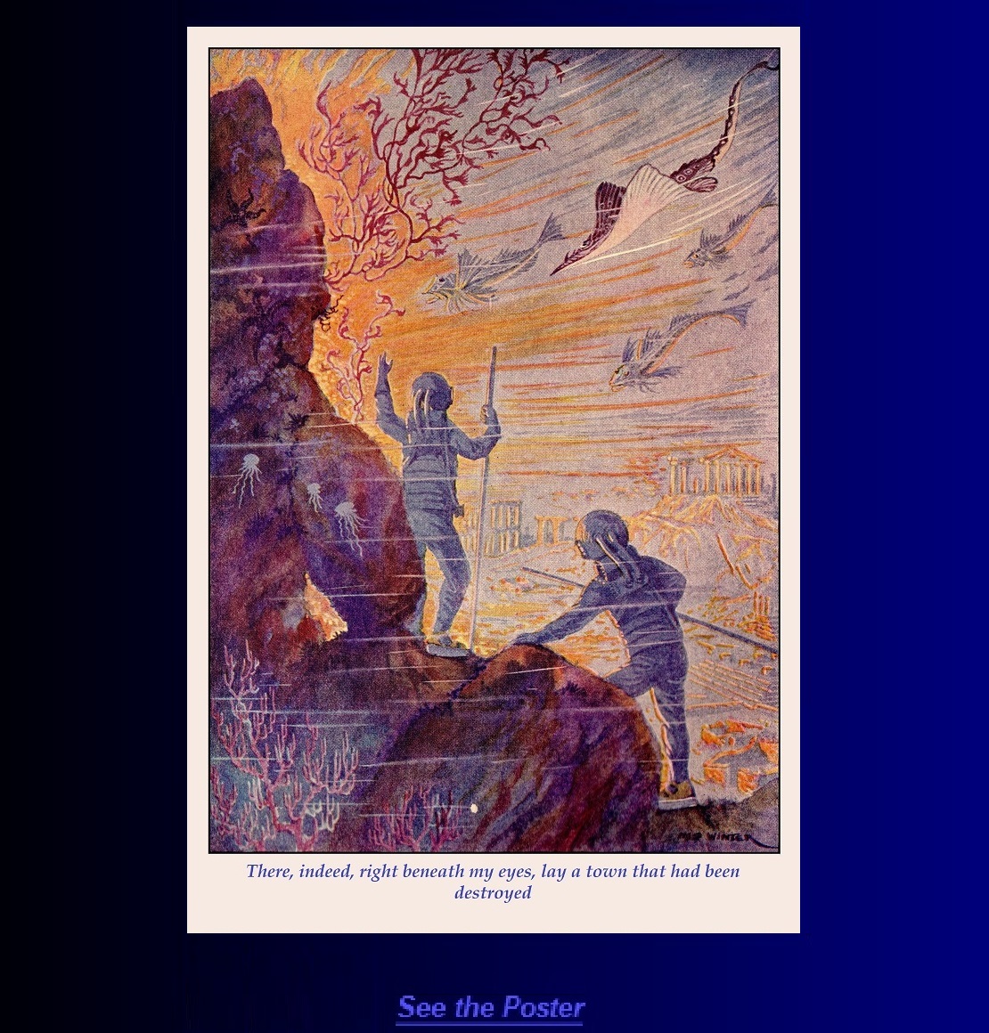 Graphic poster: Discovering a lost city beneath the sea